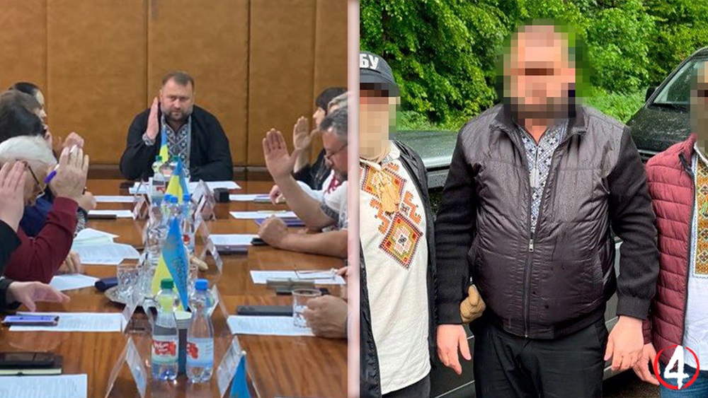 Затримання голови громади у вишиванках 