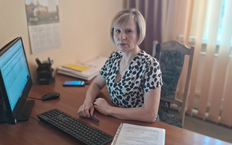 Начальниця Здолбунівської ДПІ Оксана Редчиць.&nbsp;Фото з фейсбук-сторінки ДПС у Рівненській області