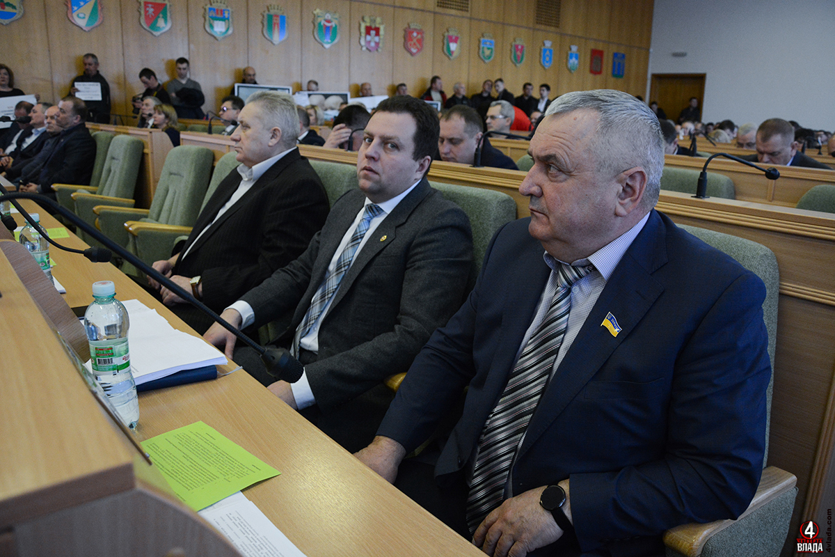 Депутати від фракції БПП "Солідарність". Зліва Олександр Мисько, за ним Віталій Ундір, останній - Анатолій Петрук