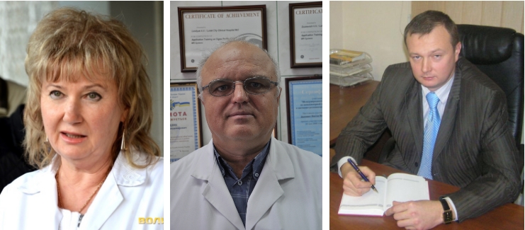 Лариса, Віктор та Андрій Духневичі