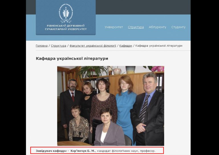 Склад кафедри